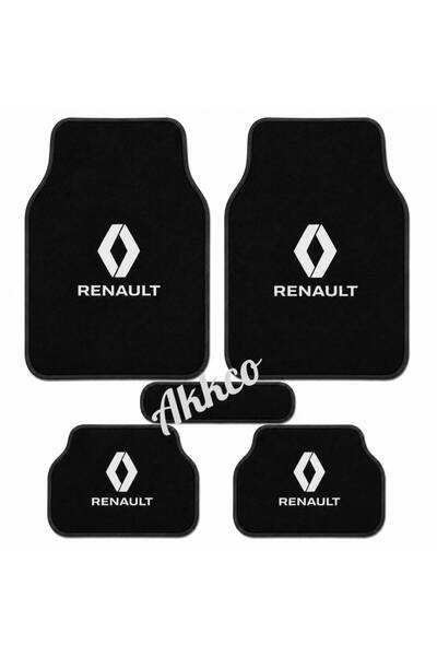 akkcompany Renault Clio Uyumlu 5 Parça Halı Paspas Seti