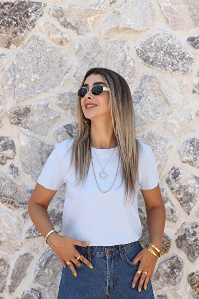bytugcekaya Tricou Bebe Blue Basic cu gâtul tip crew