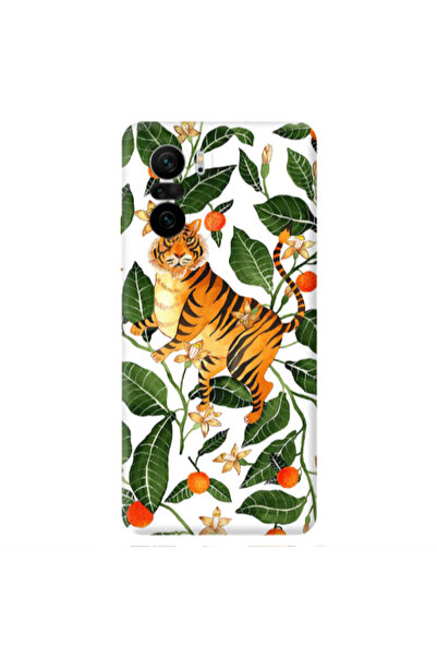 Other Xiaomi Poco F3 Flower Leopard and Laves Transparent Silicone TPU Θήκη