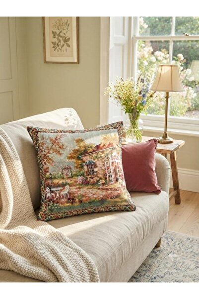 Believe Rustic Köşk Jacquard Woven Tapenstry Decorative Kirlent 40*40