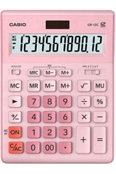 Casio Αριθμομηχανή 12 ψηφίων σε ροζ χρώμα 1 τεμάχιο Κωδικός: GR-12C