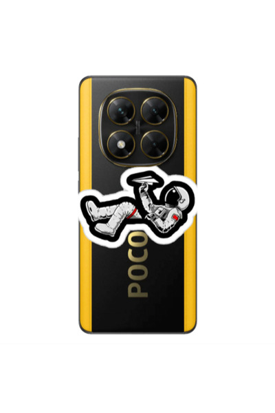 Other Xiaomi Poco X7 Astronaut flies a plane Transparent Silicone TPU Θήκη