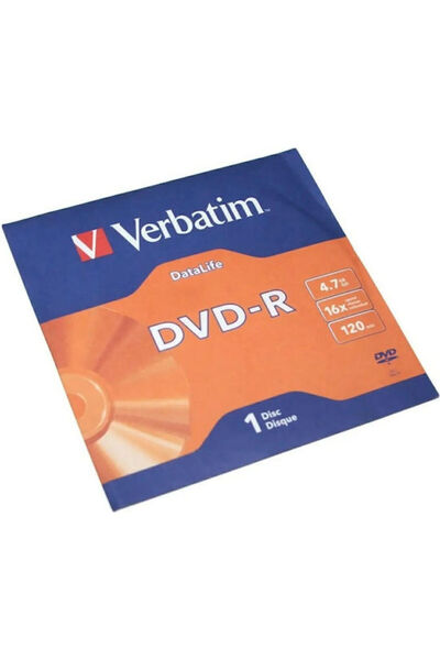 Verbatim Εγγράψιμο DVD-R 16x 4.7GB Κουτί  "Cake " 1 τεμάχιο Κωδικός: 43844