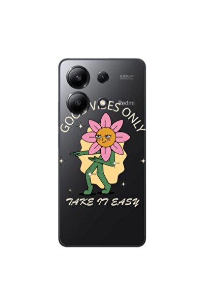 Other Xiaomi Redmi Note 13 4G Good Vibes Only Transparent Silicone TPU Θήκη