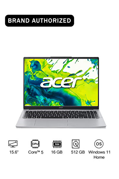 ACER Laptop Aspire Lite AL15 Intel Core 5-120U Processor 16GB Ram 512GB SSD M...
