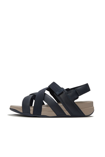 Fitflop Adonis Men’s Leather & Webbing Back Strap Comfort Sandals