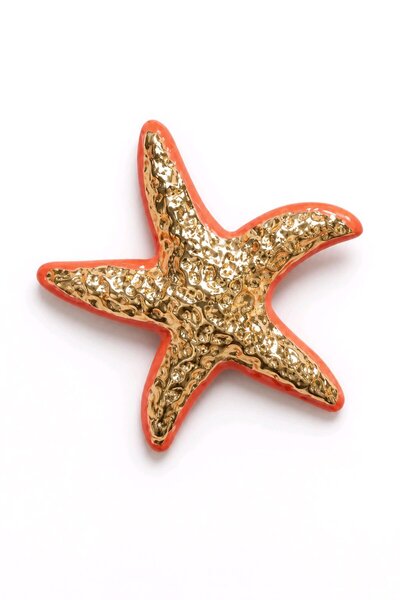 mosmoda Pembe Gold Deniz Yıldızı Broş