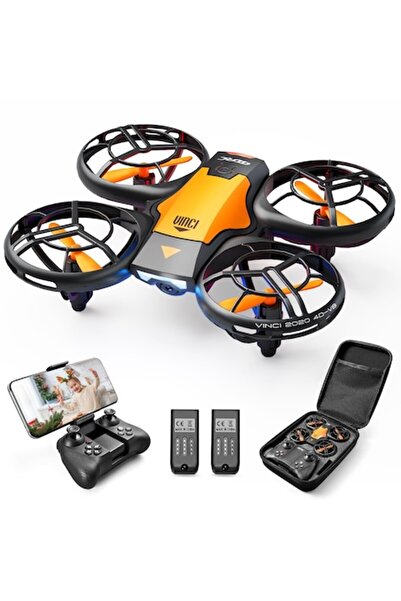 4DRC Dronă V8 cu cameră HD 720P, telecomandă și control prin gesturi, 2 bater...