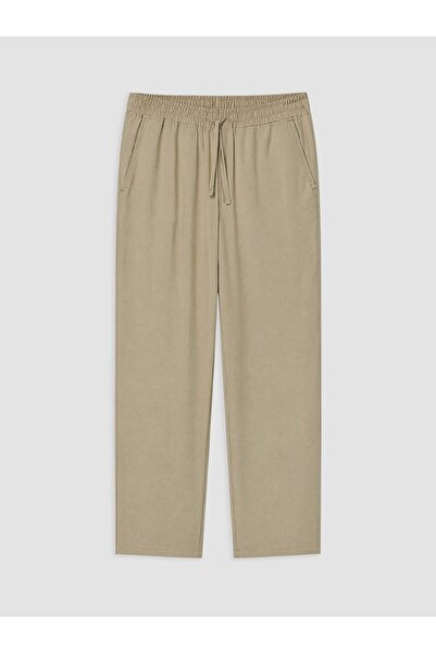 LC Waikiki Xside Beige Relax Fit Linen Look Men's Trousers