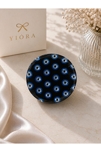 yiora Premium Series Pearlescent/Holographic Imported Acrylic Evil Eye Bead D...