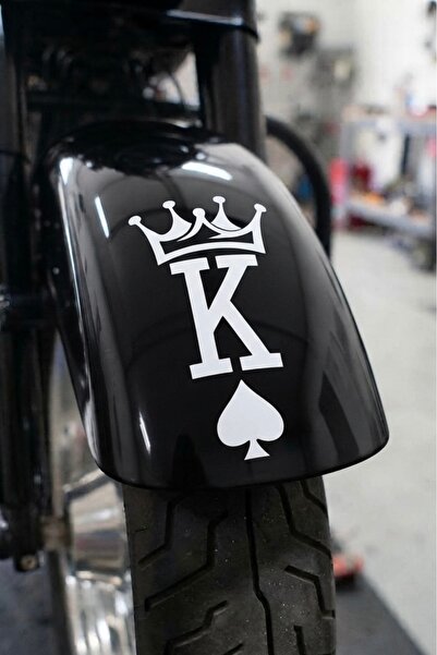Yalıgraf Reklam Tabela King of Spades Motor Fender Sticker Motorcycle and Veh...