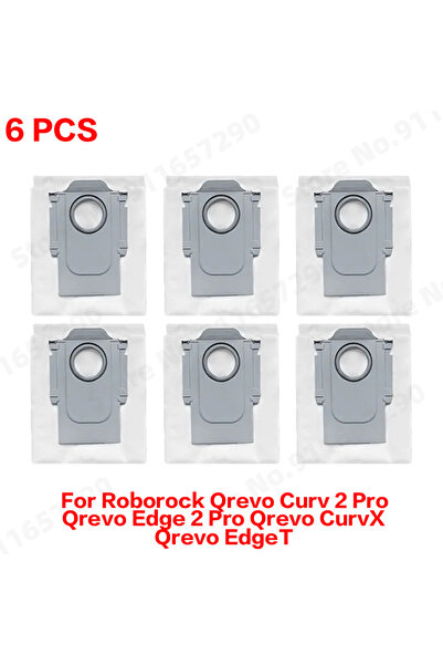 Choice18 مجموعة من 6 قطع فرش جانبية رئيسية لـ Roborock Qrevo Curv 2 Pro وQrev...