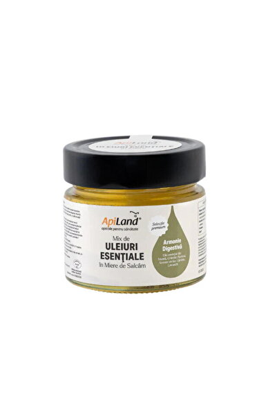 Apiland Mix de Uleiuri Esentiale in Miere de Salcam - Armonie Digestiva 250g