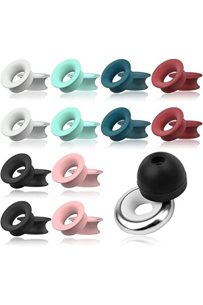Arabest Silicone Ear Tip, 12 Pack Noise Isolation Ear Cushion, Multicolor Reu...