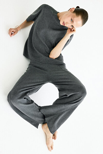 H&M Geniş İnce Triko Pantolon