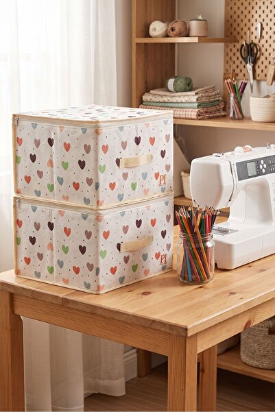 PH Prendi Home Set of 2 Health Hurç 35X42X23 cm Zippered Closet Organizer und...