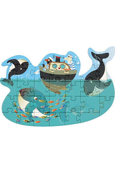 Scratch Europe Puzzle pentru copii cu balene, 31 de piese, pentru 3+ ani