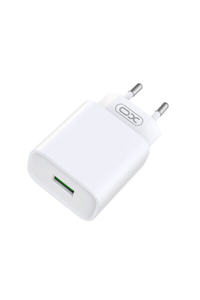 Xo Φορτιστής Χωρίς Καλώδιο με Θύρα USB-A 18W Γρήγορη Φόρτιση 3.0 Λευκός (CE02D)