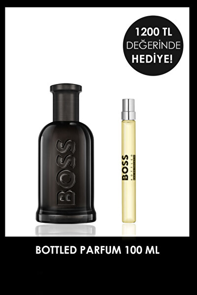 BOSS Bottled Parfum 100 ml + Bottled EDT 10 ml Erkek Parfüm Seti