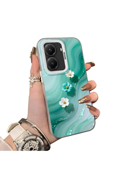 Hontinga Poco X7 Pro Compatible Silicone Edge Hard Back Case Couple Phone Cas...