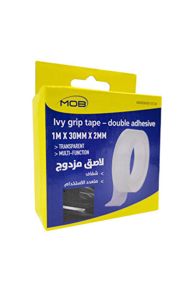 Mob Ivy Grip Double Adhesive Tape 1M x 30mm x 2mm Transparent Mounting Tape Roll