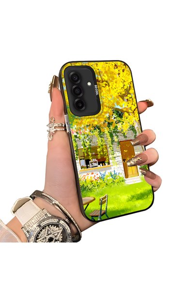 Hontinga Samsung Galaxy A26 Compatible Silicone Edge Hard Back Case Couple Ph...