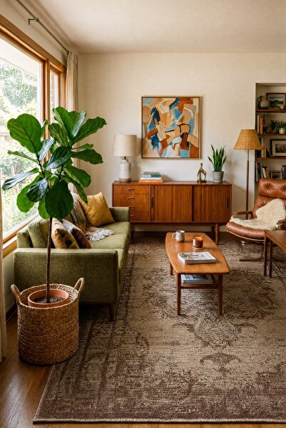Naar Halı Nayra Spirit 2 Kaymaz Tabanlı Yıkanabilir Vintage Kilim