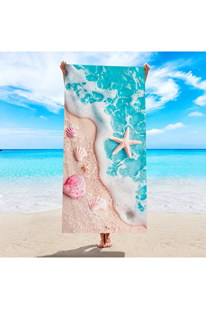 Choice 150x75cm ST235 1pc Ocean element beach towel, suitable for outdoor spo...