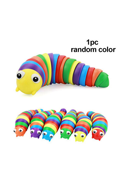 Choice Random 1 piece Novelty Flexible Fingertip Sensory Emulation Worm Toy C...