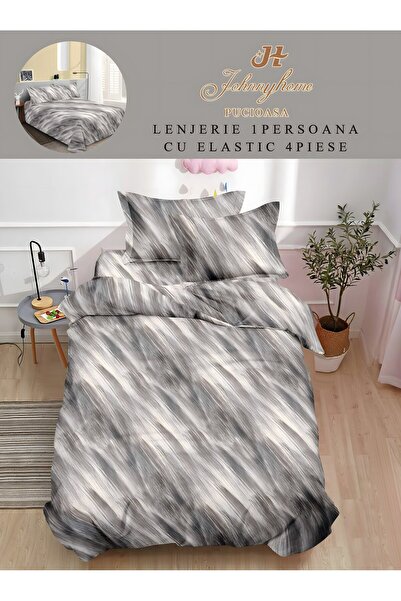 naniland.ro Lenjerie de Pat Finet 1 Persoană 4 Piese fără Elastic 155x200 cm,...