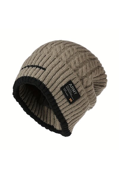 Choice Khaki Unisex Winter Beanie Hat for Men Knitted Hat Cycling Caps Beanie...