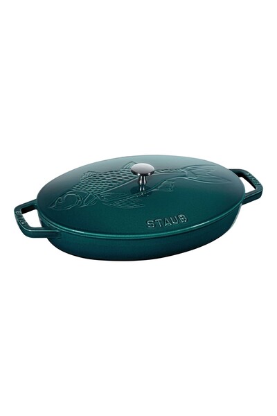 STAUB Vas oval pentru cuptor, fonta, 33cm/2,8L, "La Mer" -