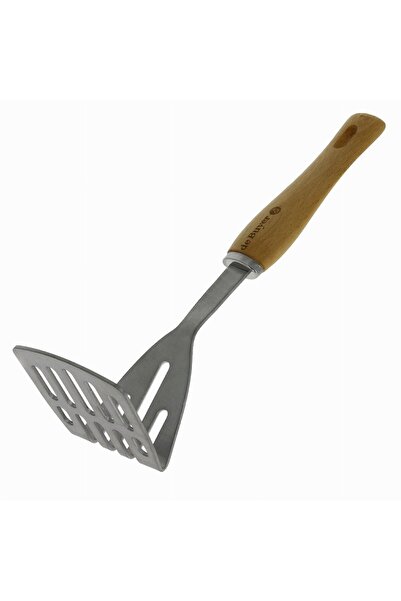 De Buyer Pasator cartofi, de Buyer, Lemn/Inox, 29 cm, Gri/Bej
