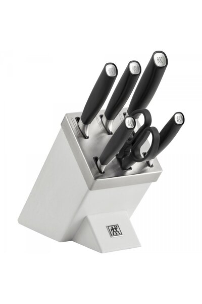 ZWILLING Set 5 cutite cu suport autoascutire si o foarfeca de bucatarie, All ...