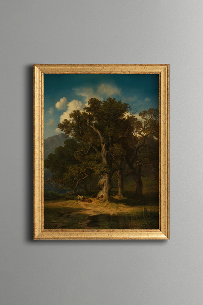 epiqart Forest Landscape - Vintage Patterned Painting - Fine Model
