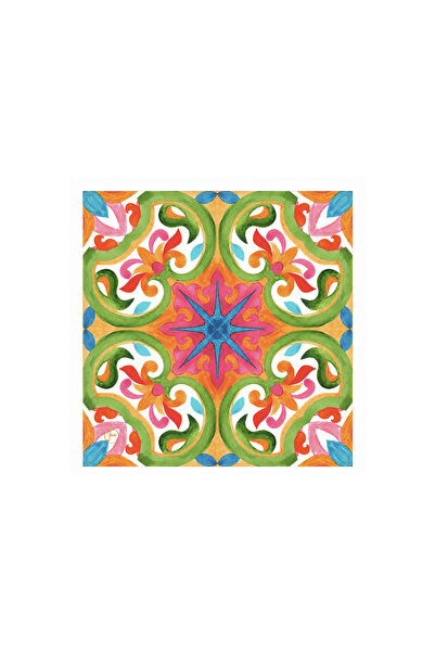 SILVOURA 55cm Square Satin Hair and Neck Scarf with Kaleidoscope Dream Patter...