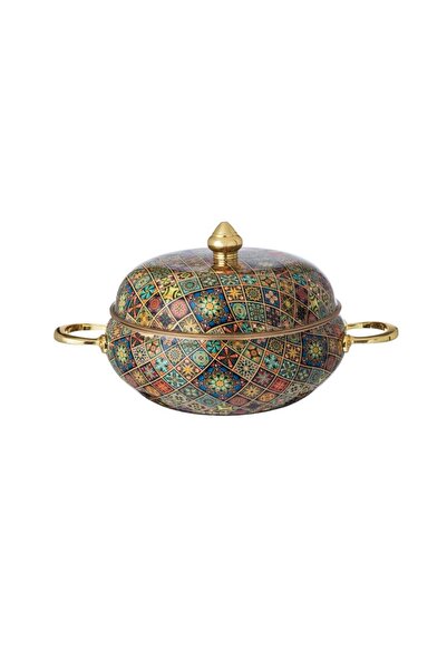 laverahome Indian 3.5L Decorative Food Containers - Gold - Gold |