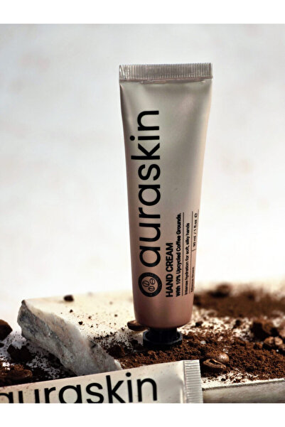 Auraskin Beauty Cremă de mâini AuraSkin – Mocha, cu boabe de cafea transforma...