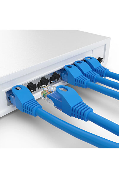 POWERTECH καλώδιο δικτύου CAB-N460, Cat 6 U/UTP, CCA, 250Hz, 1.5m, μπλε