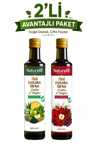 naturella 7İN 1 GREEN &RED DETOKS SİRKE 2'Lİ SET