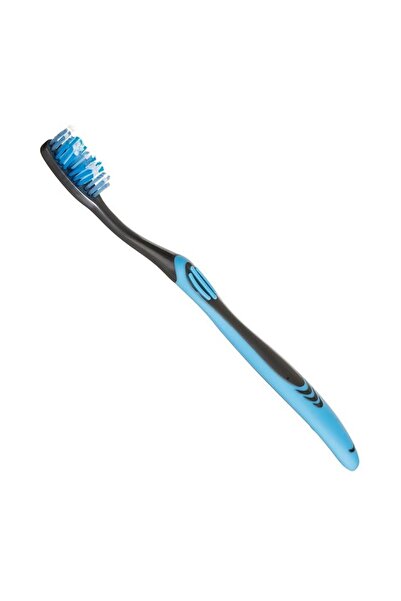 Jumbo Periuță de dinți pentru adulți, duritate medie, mâner ergonomic și igie...
