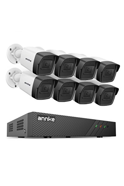 Annke Sistem performant de supraveghere video N98PBL+I51DL*8, PoE, NVR 8 cana...
