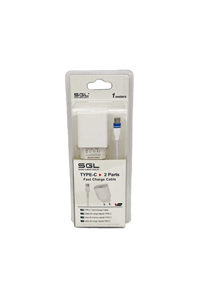 sgl Αντάπτορας φόρτισης με καλώδιο και 2 θύρες USB - TypeC - Quick Charge - B...