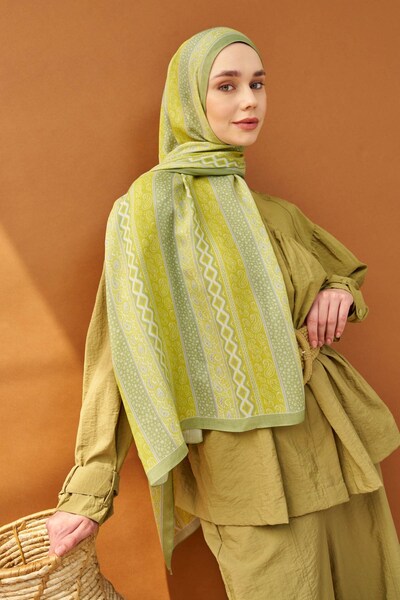 Silk Home Riva Shawl Tencel Ethnic Way Yellow