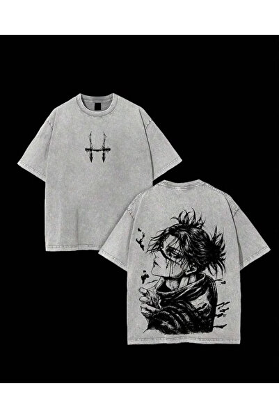 Toum Jujutsu Kaisen Printed Washable Vintage Unisex Oversize T-Shirt