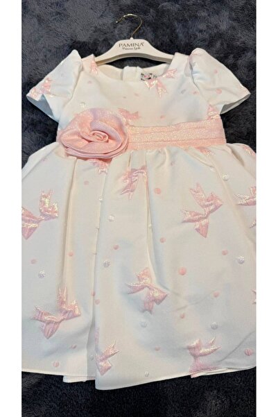 Pamina Girl's Special Occasion & Evening Dress and Headband - Rose Decorated ...