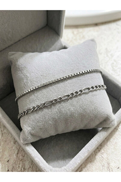 JANRA WORLD Steel Men's Bracelet Set |   Anti-Tarnish Couple Bracelet |   Lov...