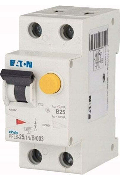 Eaton Disjunctor automat 2 poli 25A B 0.03A Tip AC 6kA Pfl6-25 1N B 003 286433