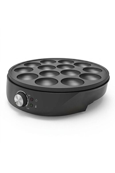 Tradeo 1000W Electric 14-Hole Mini Pancake Maker with Non-Stick Coating & Tem...