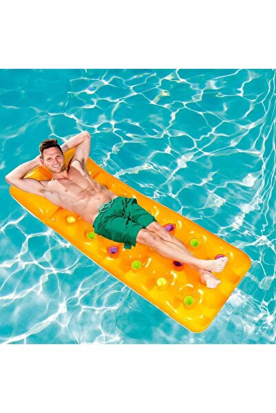 BESTWAY Sea Bed with Cup Holder - Inflatable Sea Bed with Cup Holder - Pool B...